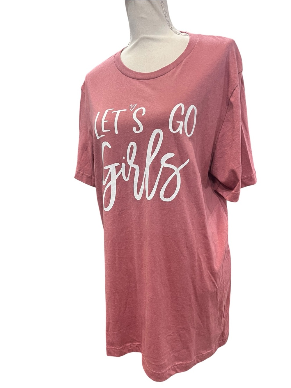 Bella Canvas Let’s Go Girls Graphic Tee Pink Western Country Shirt L - Picture 3 of 8